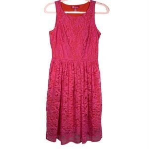 UP BY ULTRA PINK Lace Aline Sleeveless Mini Dress Small